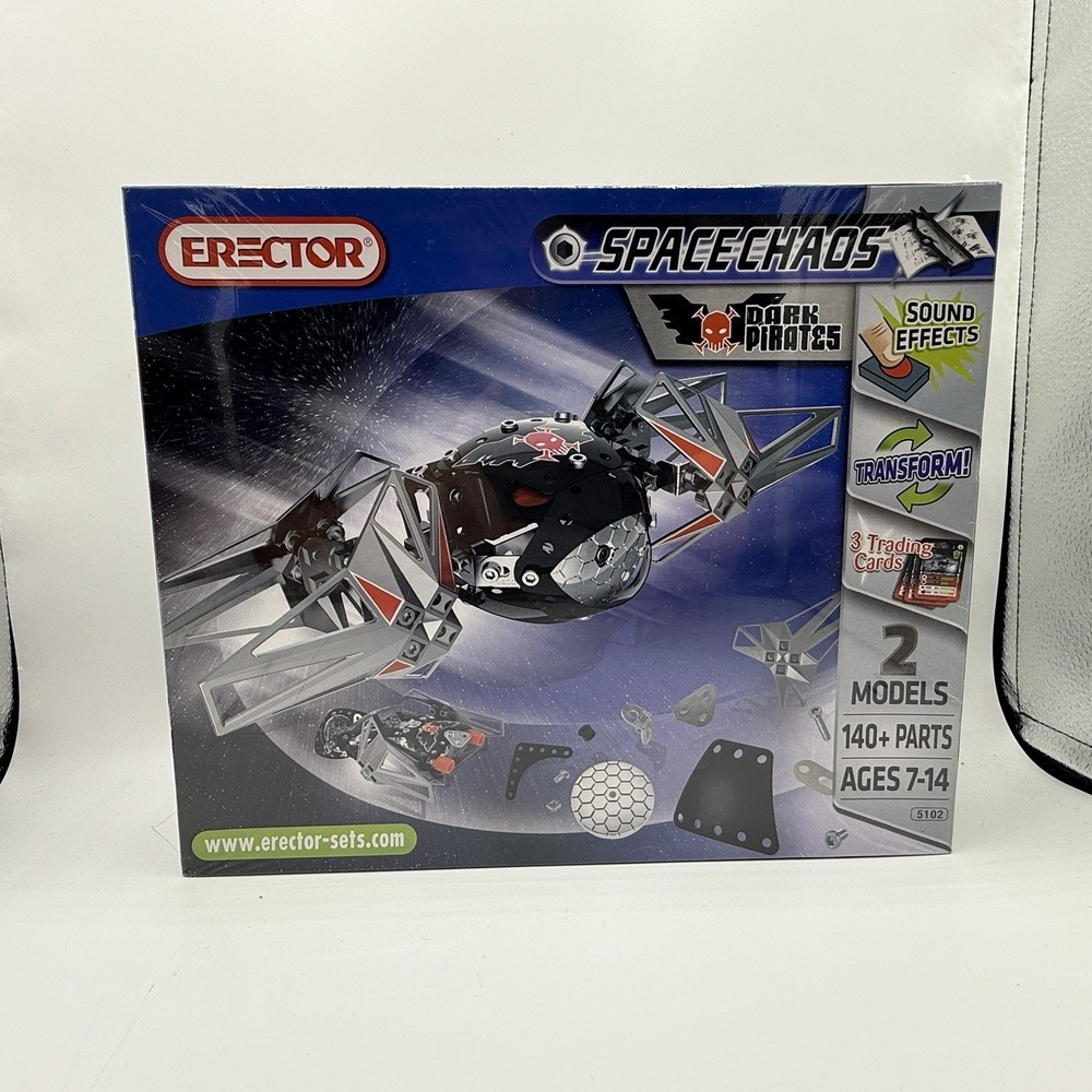 NEW Erector Space Chaos Dark Pirates Fighter Set Model #80 5102E